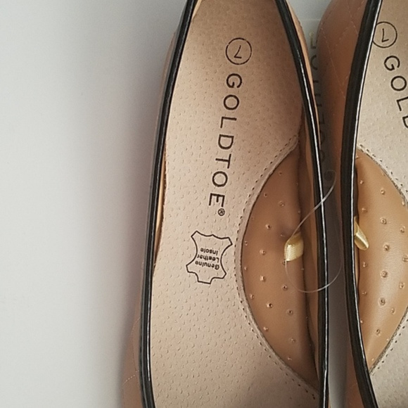 LAST ONE ,,,Flat Black Bow-Tie Camel Shoes - Picture 5 of 6